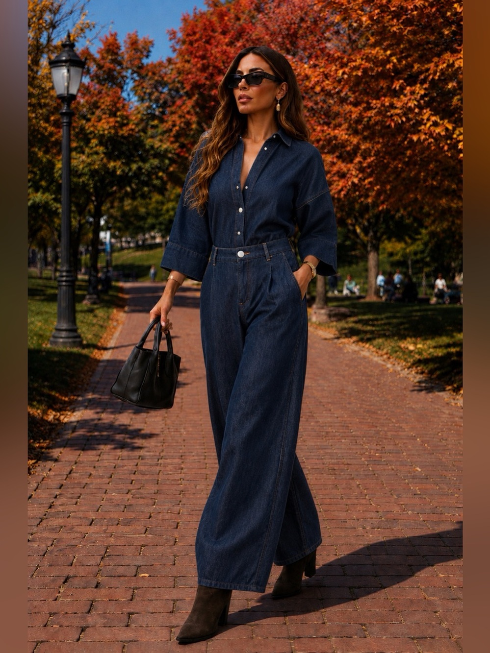 NEW ZARA High-waisted trousers
DARK INDIGO 2 EUR 34 
🚨FINAL PRICE NO DISCOUNT